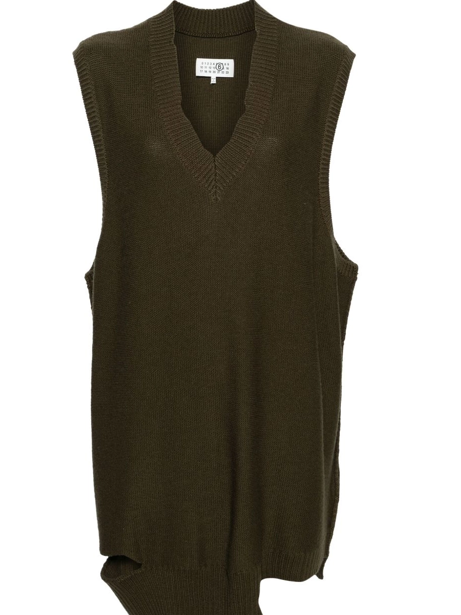 Affordable knitted sleeveless Versace Women minidress 0803